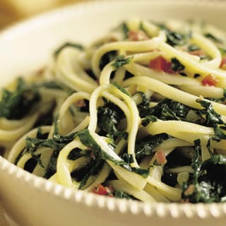  spaghetti with spinach 